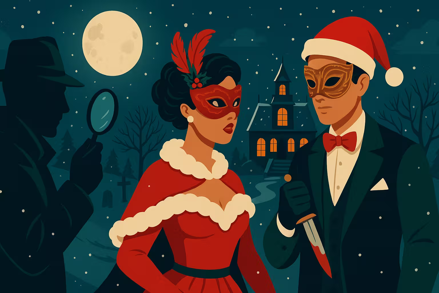 Christmas themed murder mystery